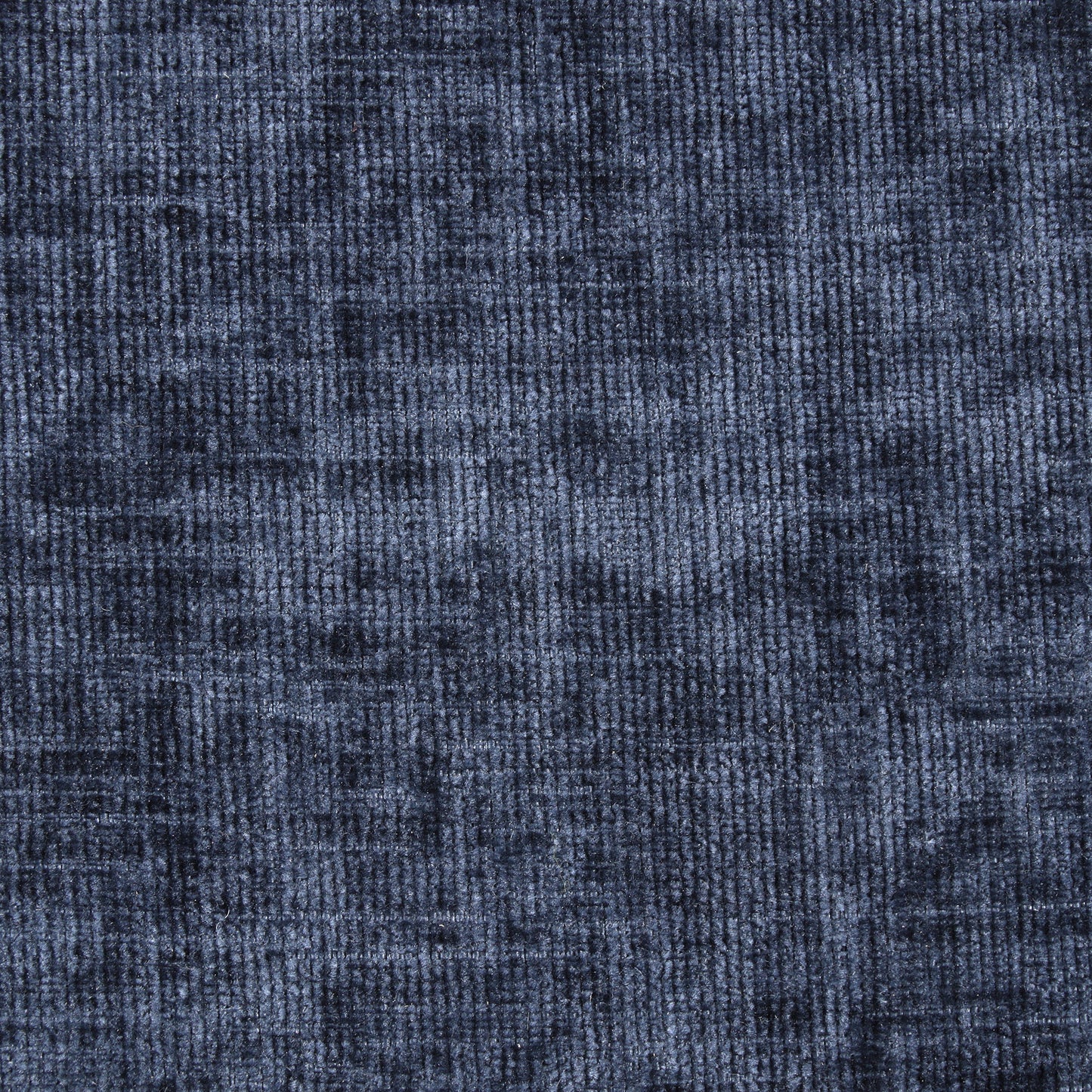 Textured navy blue upholstery fabric with a soft velvety finish