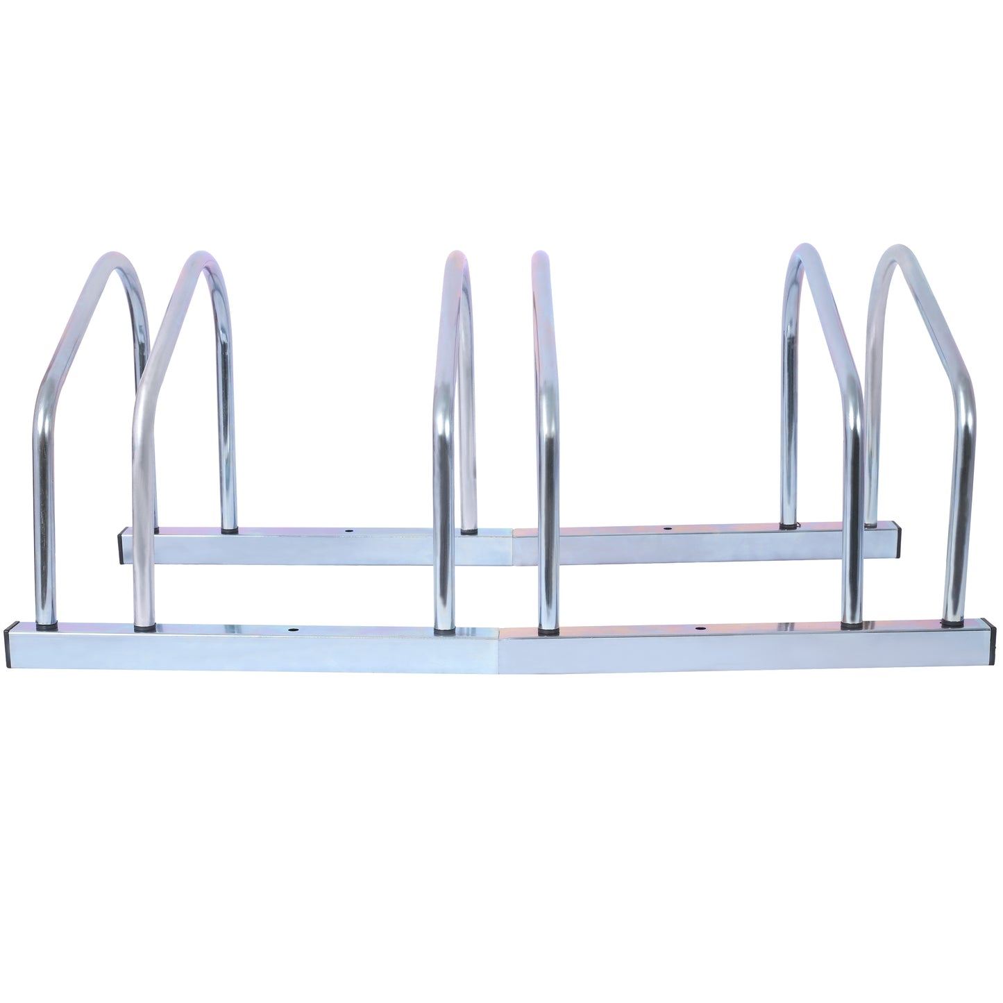Galvanized steel bike rack for secure bicycle parking