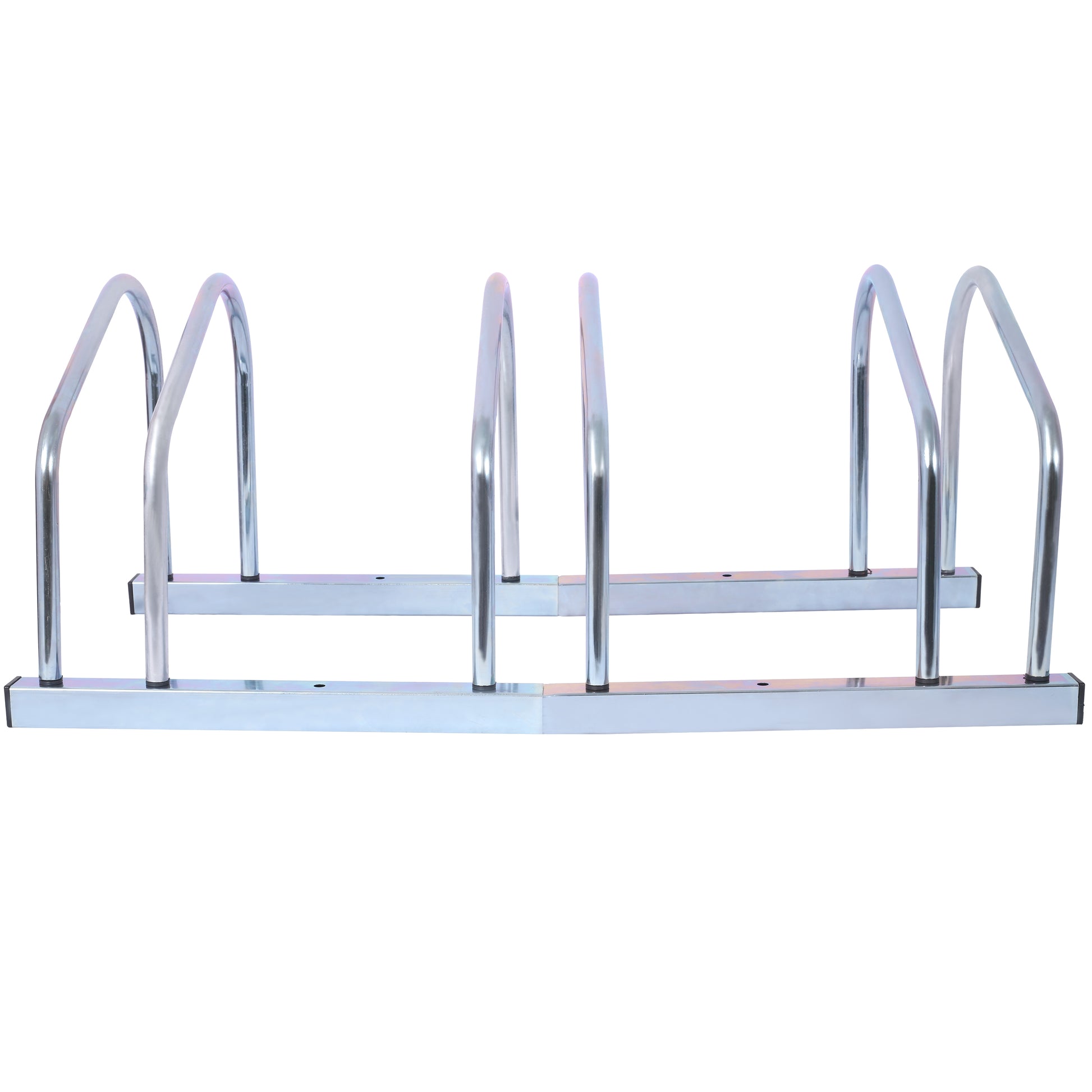 Galvanized steel bike rack for secure bicycle parking