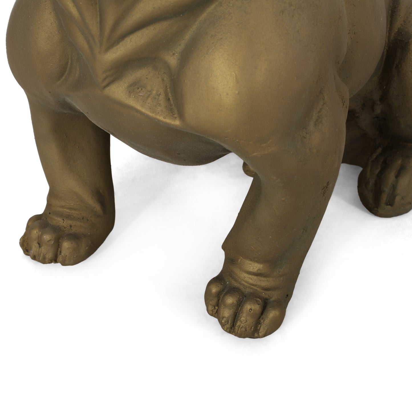 Antique bronze decorative dog statue paws and legs ornate detailing