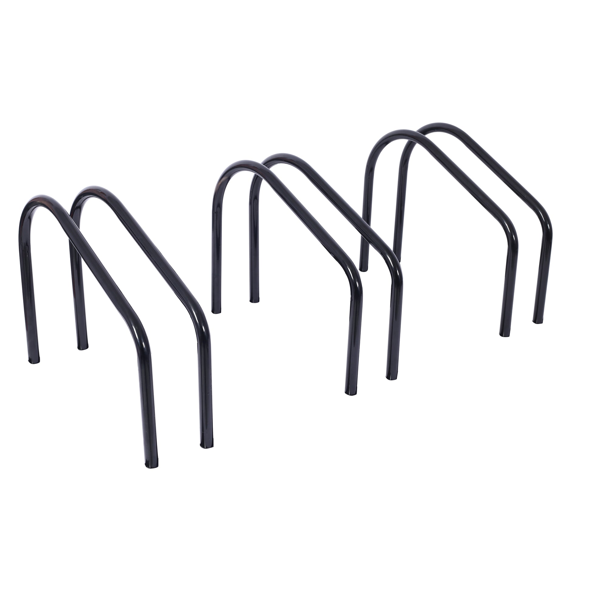 Black metal bike rack outdoor bicycle parking stand