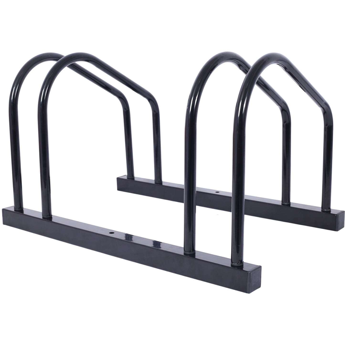 Bikes Floor Bike Stand - Indoor/Outdoor Storage for 22-28" Wheels, Black