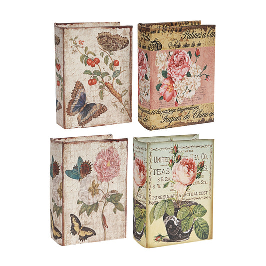 Vintage decorative box with butterflies and cherries perfect for home decor