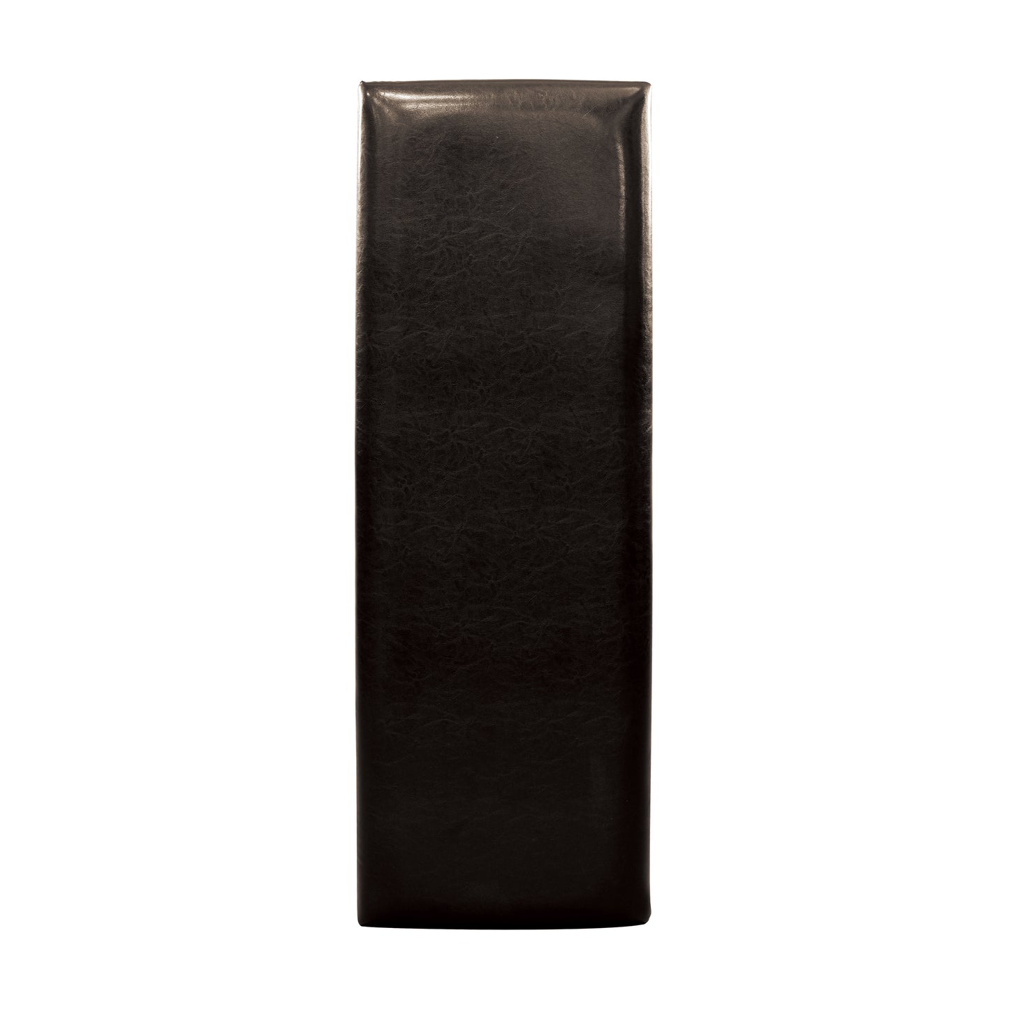 Dark brown faux leather box