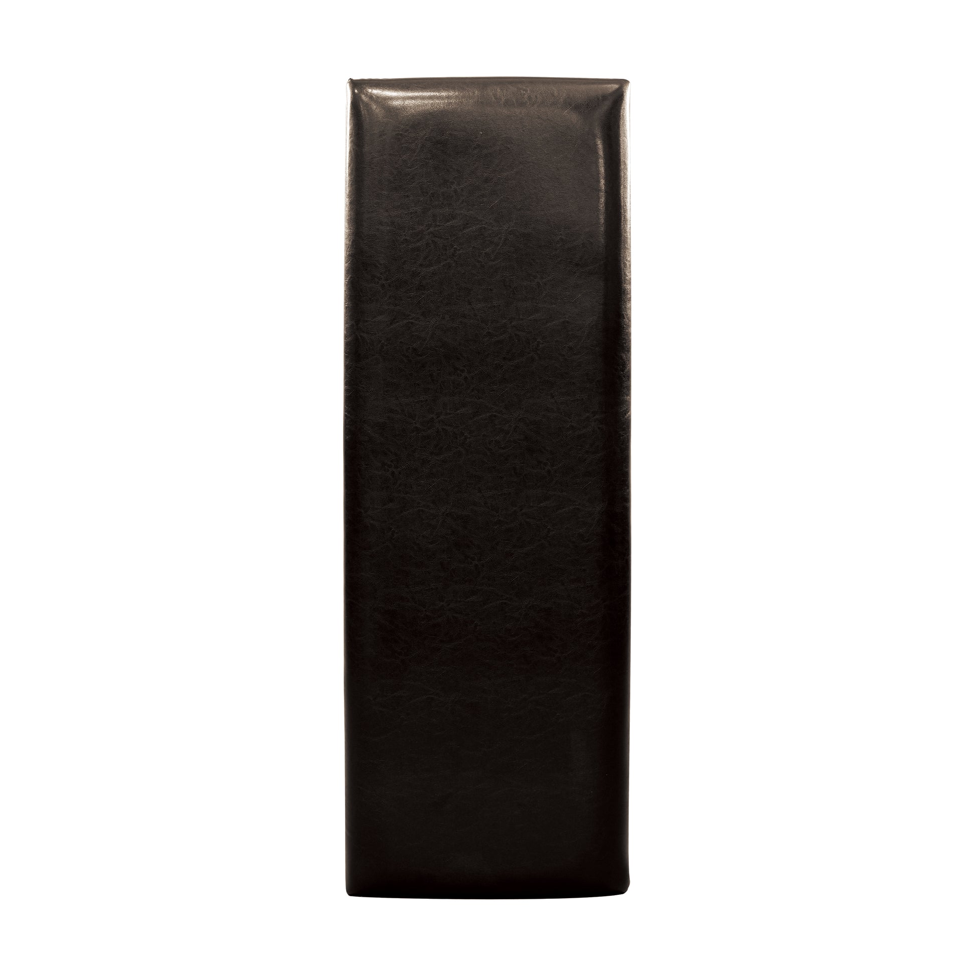 Dark brown faux leather box