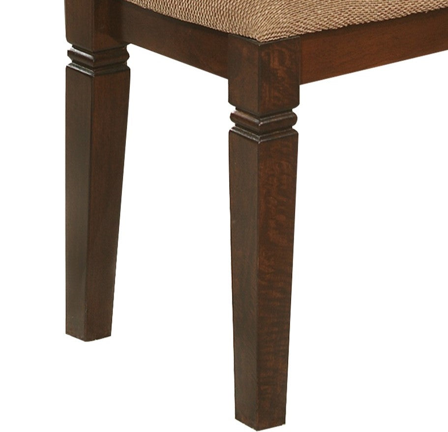 Dark wood carved chair legs
