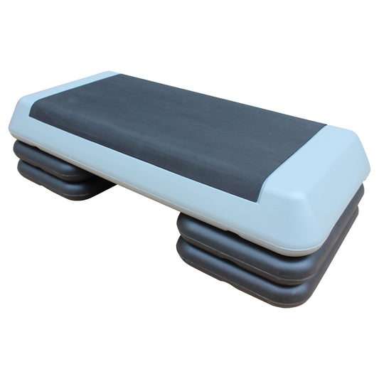 Adjustable aerobic step platform with nonslip surface for home workouts