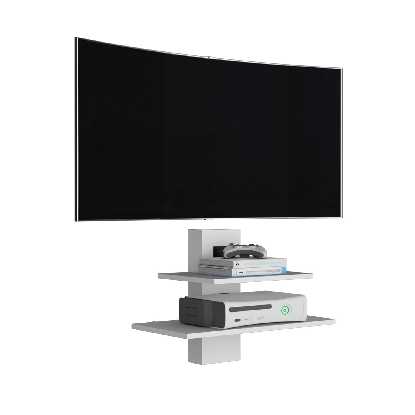 Curved inch LED TV with a sleek silver bezel perfect for home entertainment