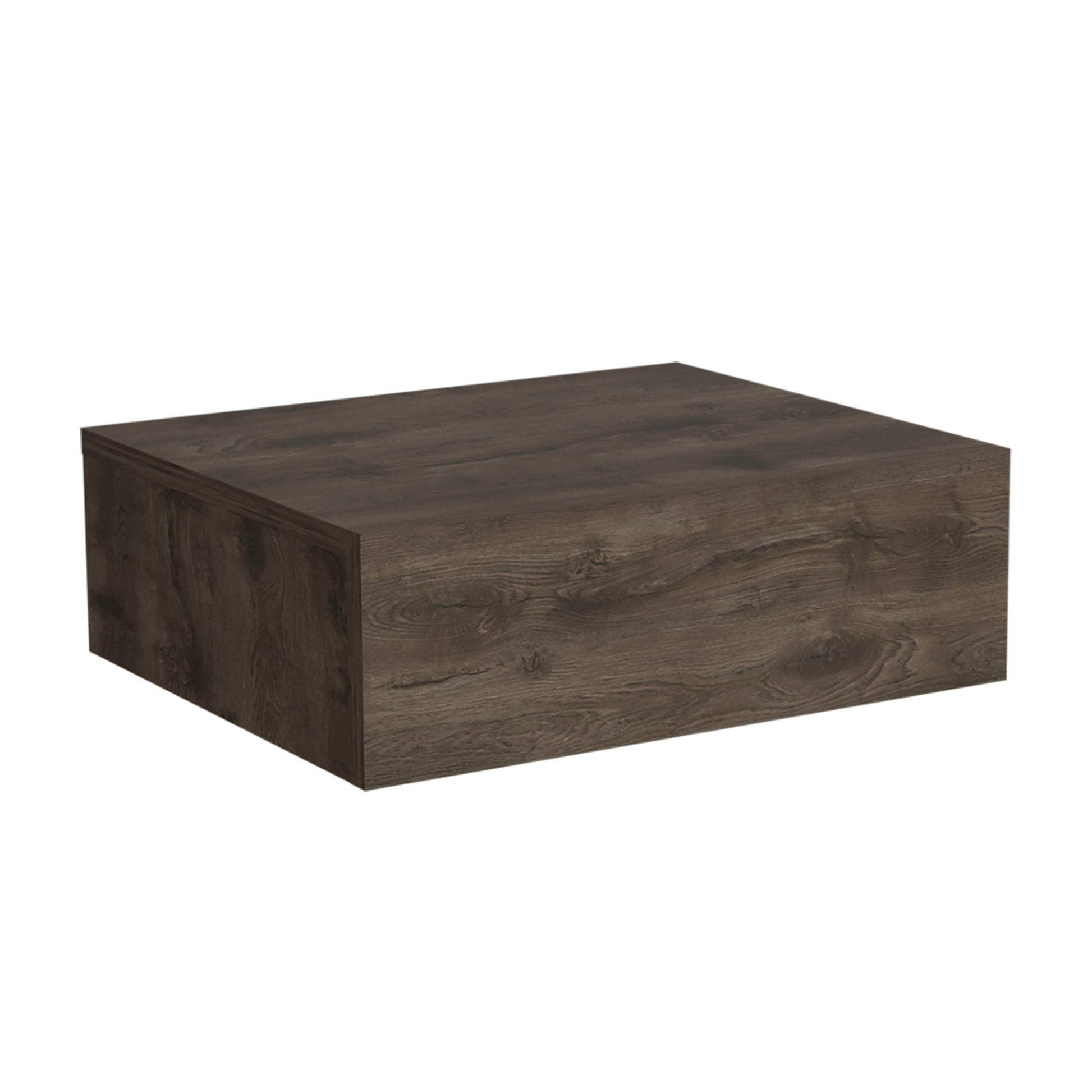 Dark oak veneer modern coffee table with clean lines