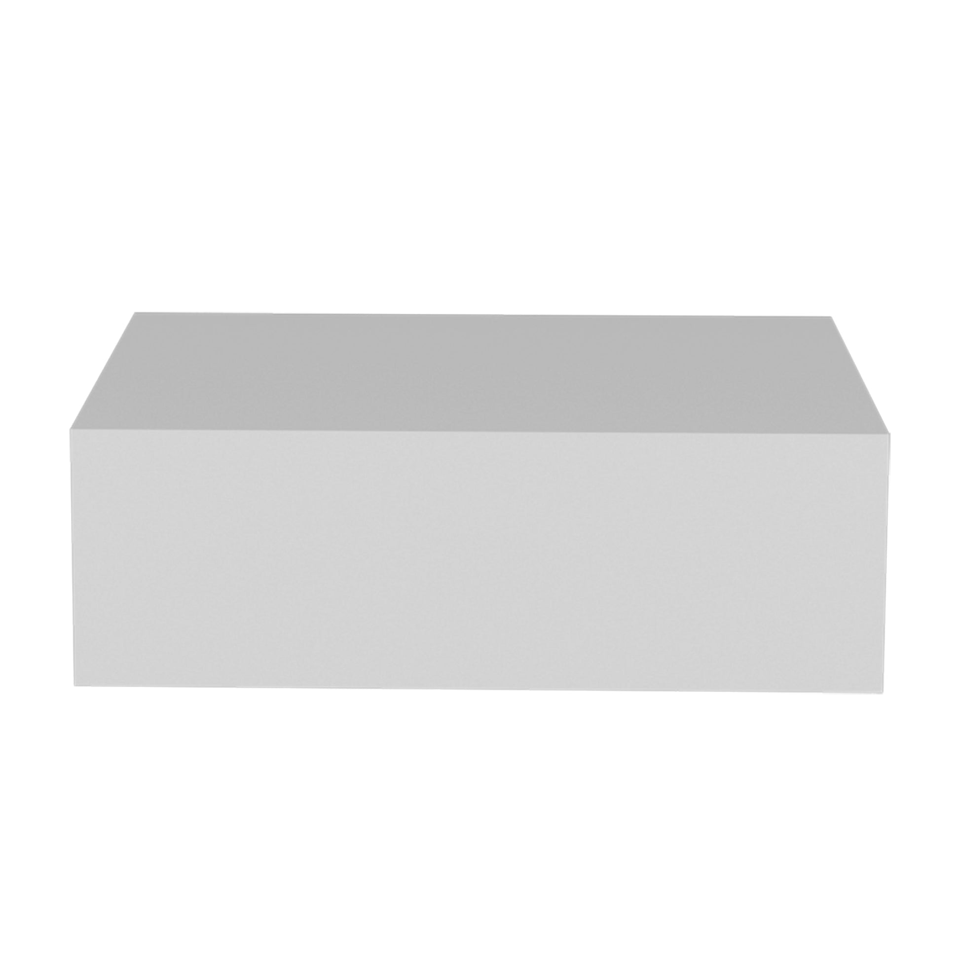 Light gray rectangular storage box perfect for organizing small items in any room