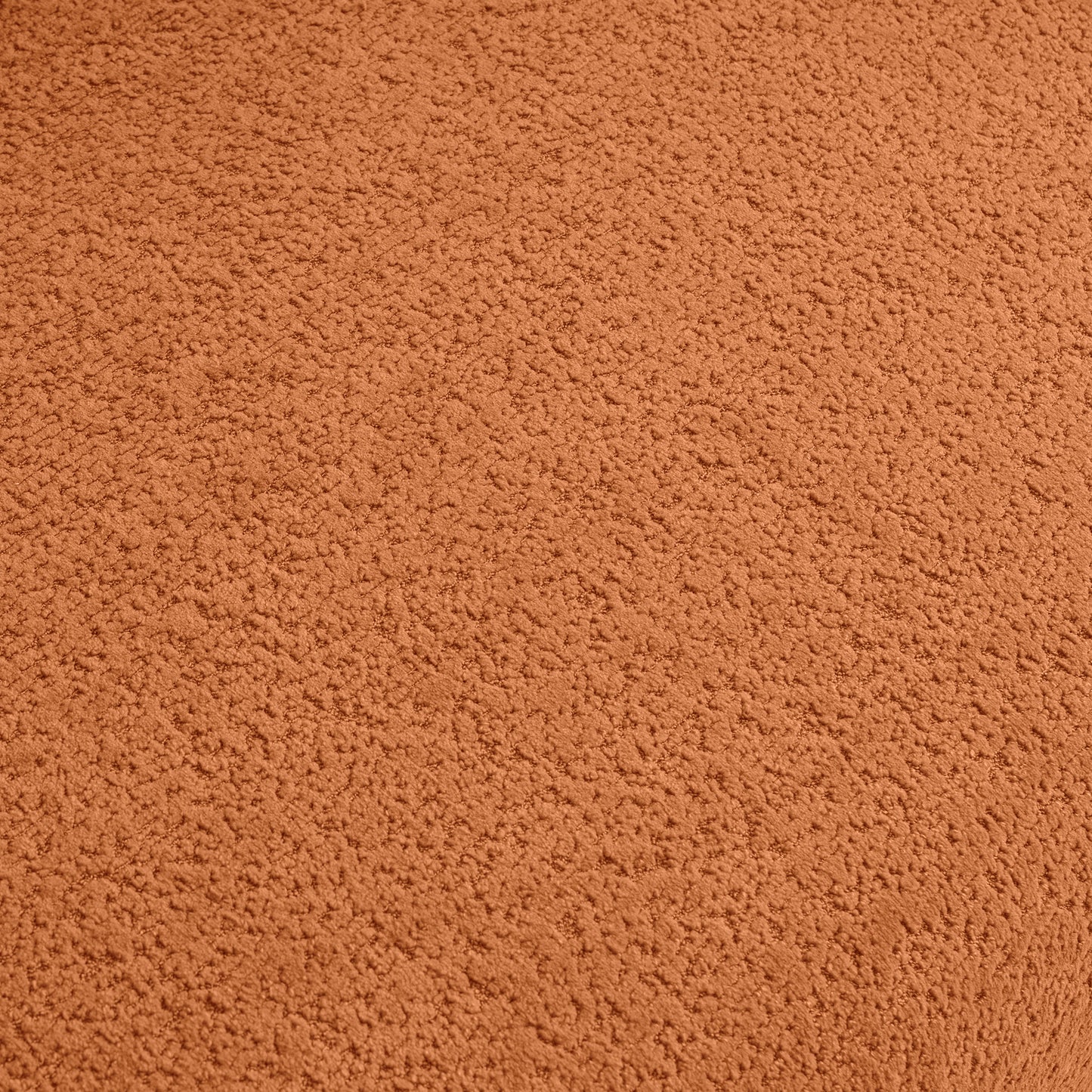 Cozy terracotta boucle fabric texture ideal for upholstery