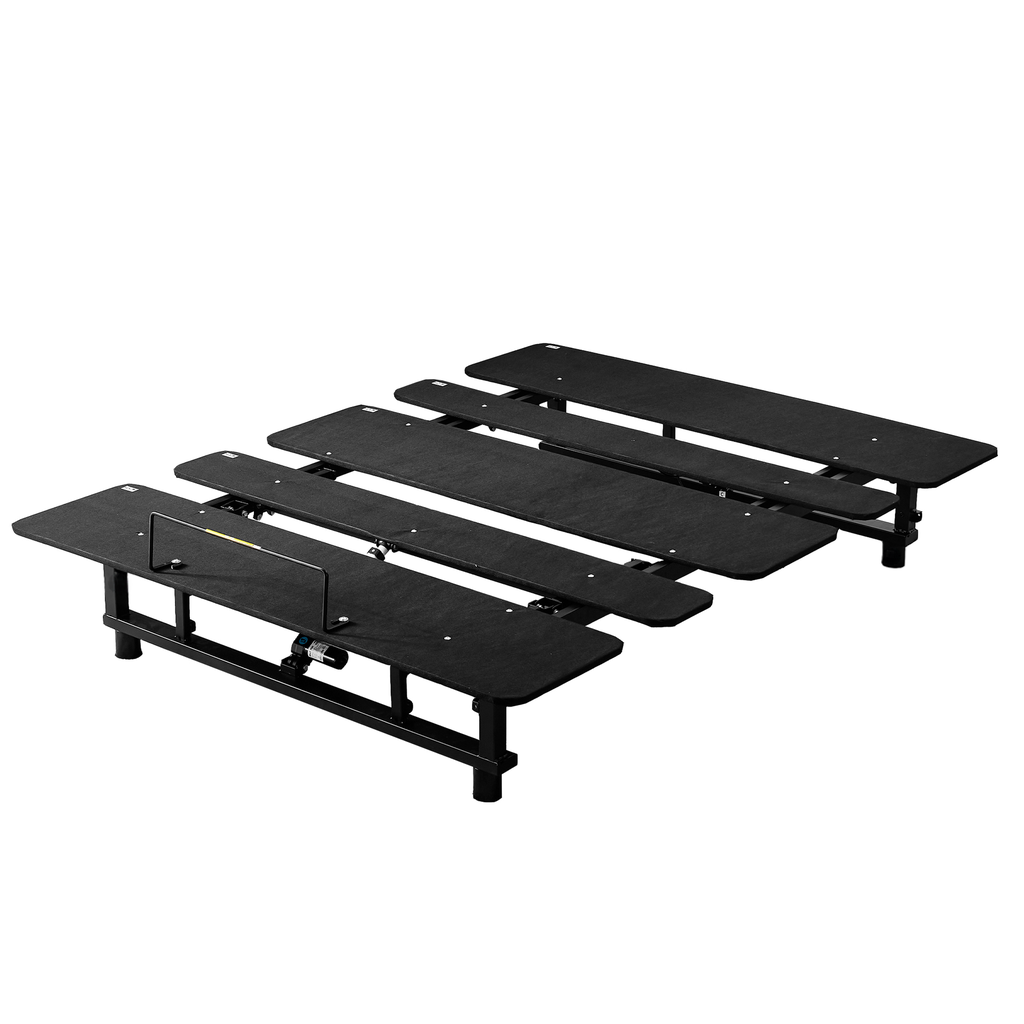 Adjustable Bed Base Frame with Wireless Remote Control in Black