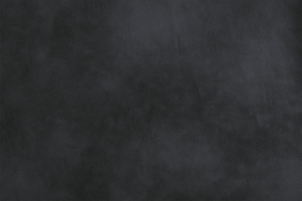 Dark gray textured faux leather fabric swatch for upholstery