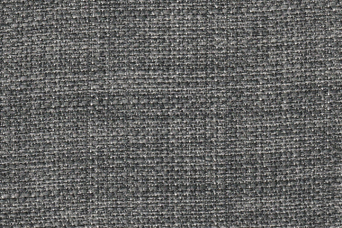 Closeup of textured charcoal grey woven fabric ideal for upholstery projects