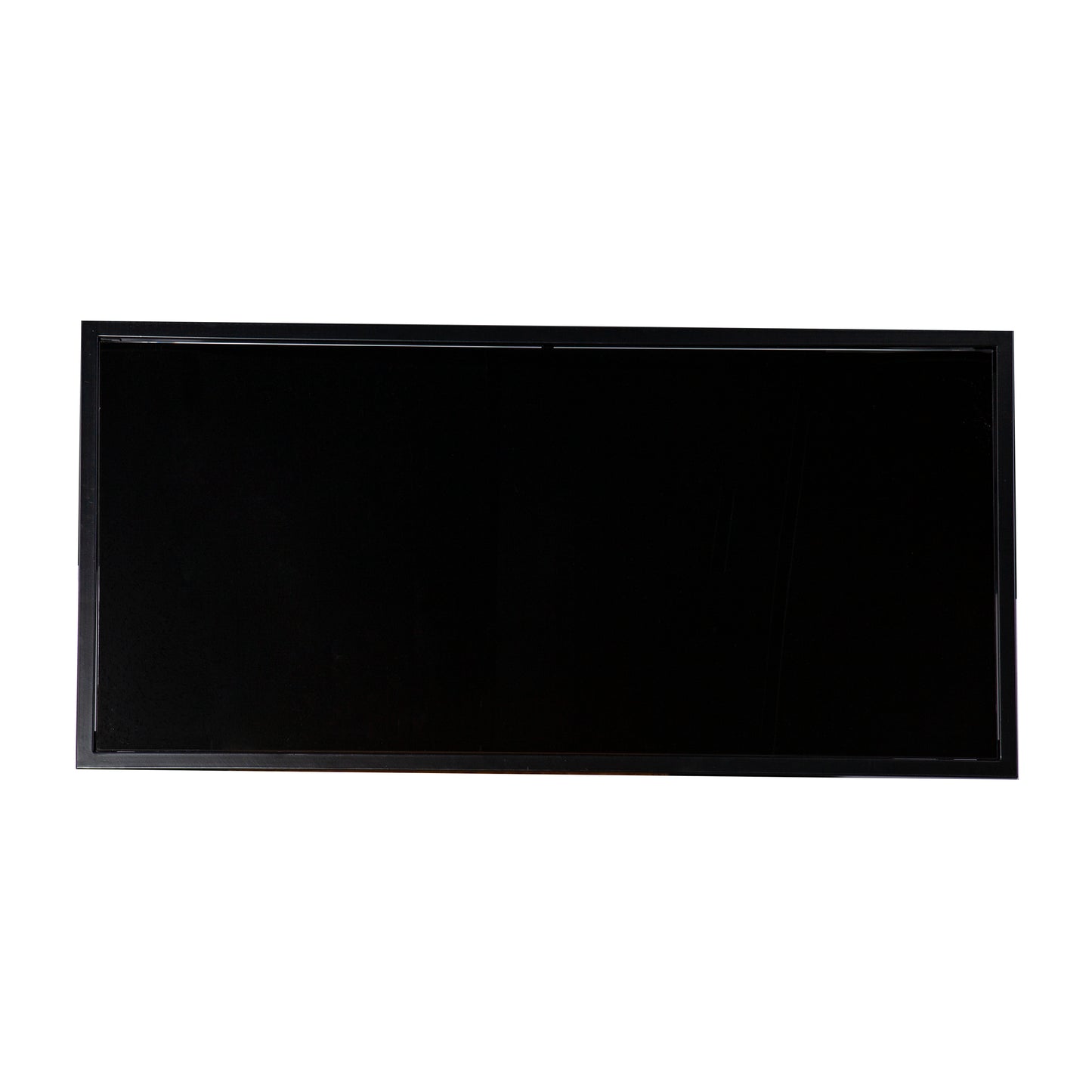 Sleek black picture frame with clean lines and a minimalist design