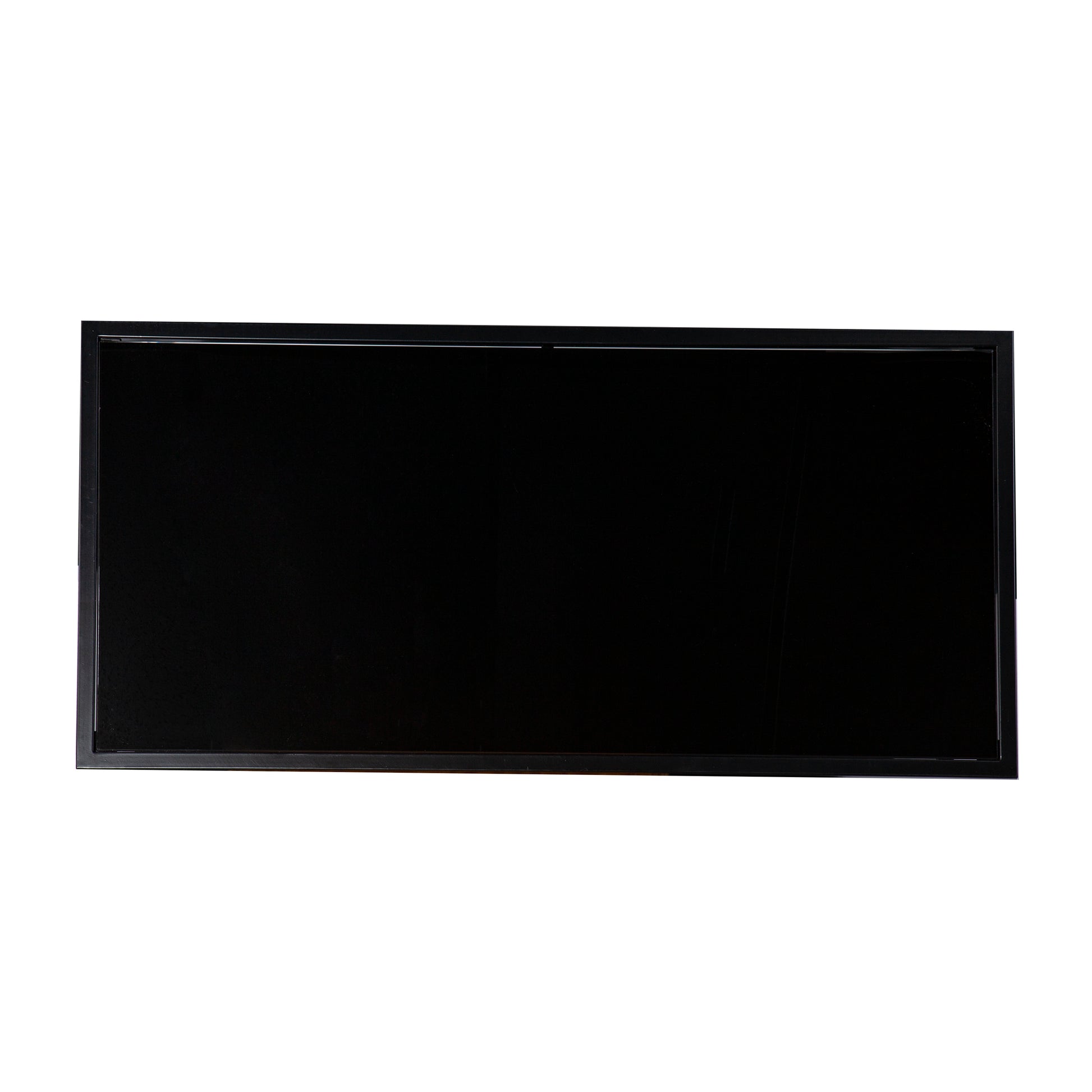 Sleek black picture frame with clean lines and a minimalist design