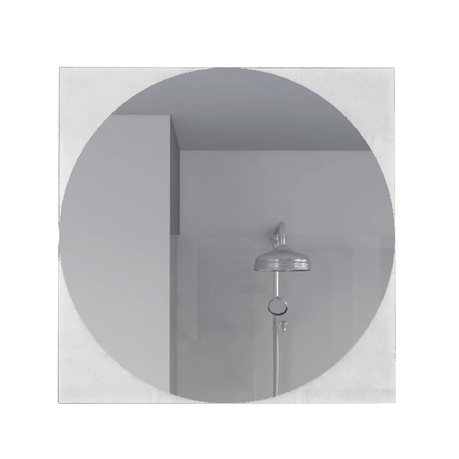 Modern circular showerhead with sleek chrome finish for luxurious bathrooms
