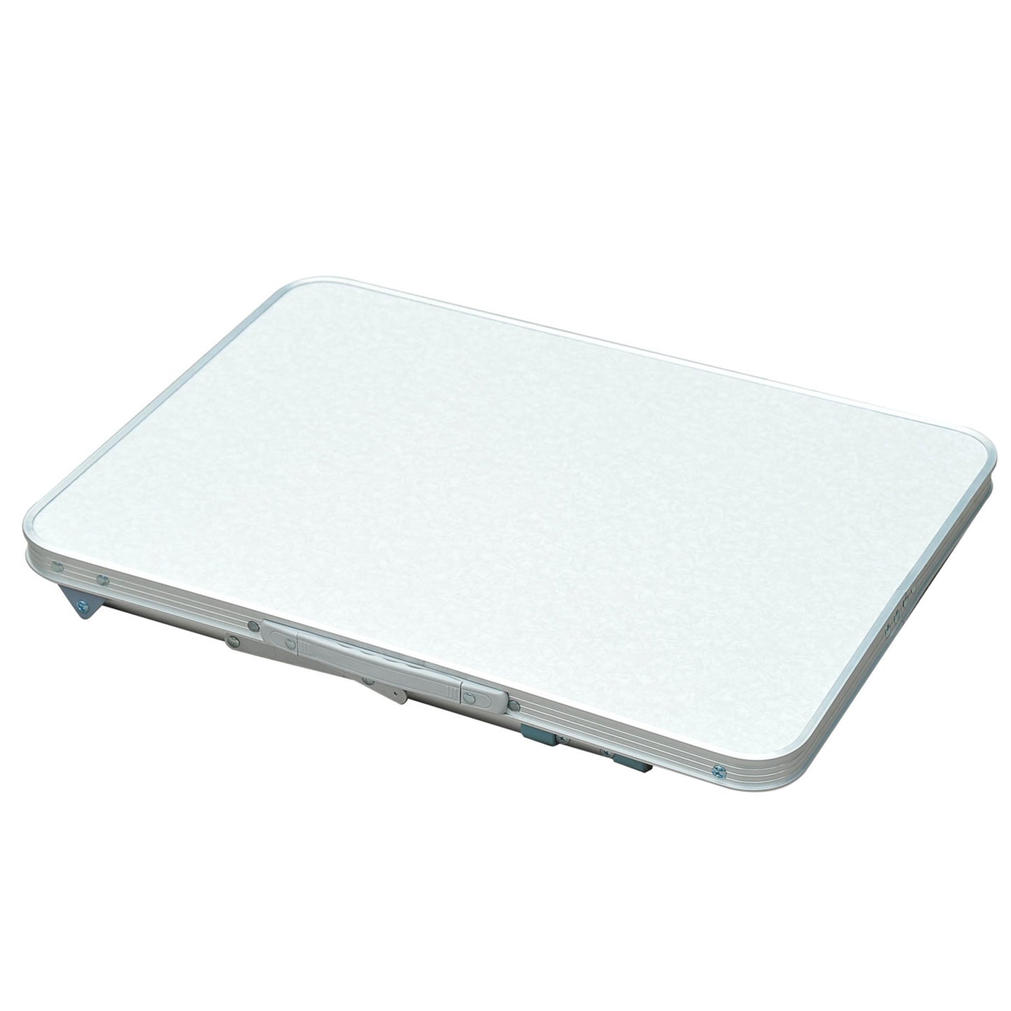 Foldable camping table white marble pattern tabletop aluminum frame portable outdoor gear