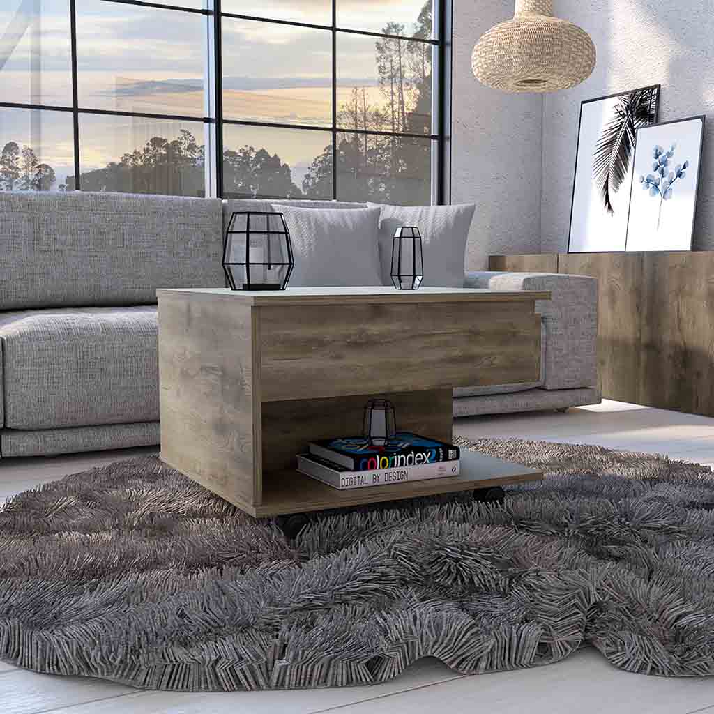 Wooden lifttop coffee table with storage perfect for modern living rooms