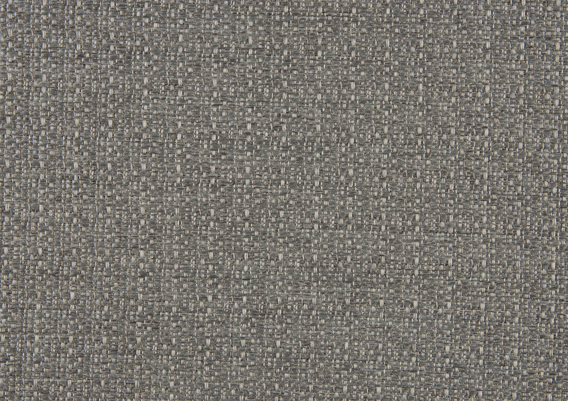 Closeup of textured charcoal grey fabric with a woven pattern