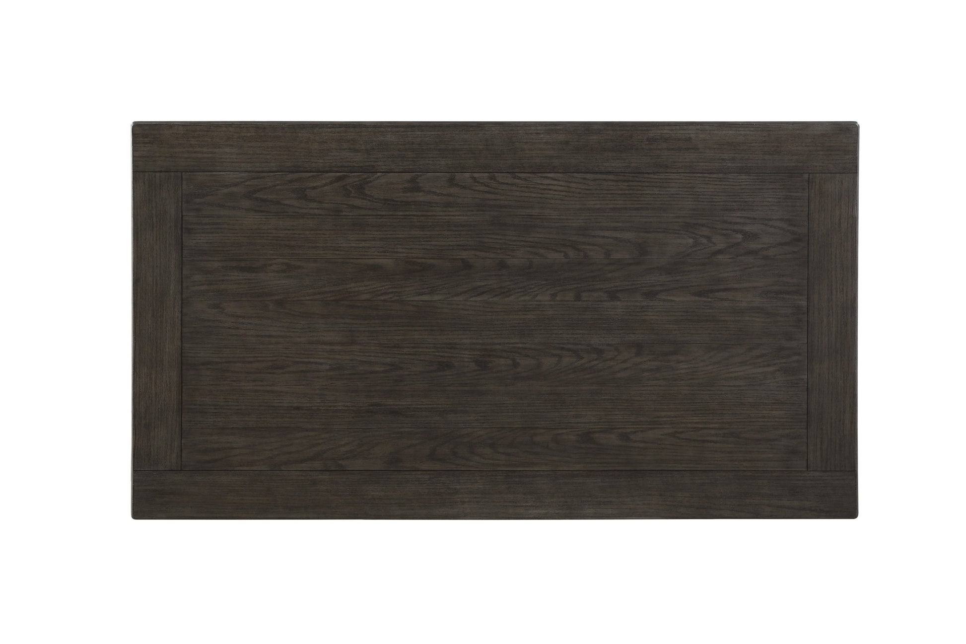 Dark oak wood grain texture top surface of a modern end table