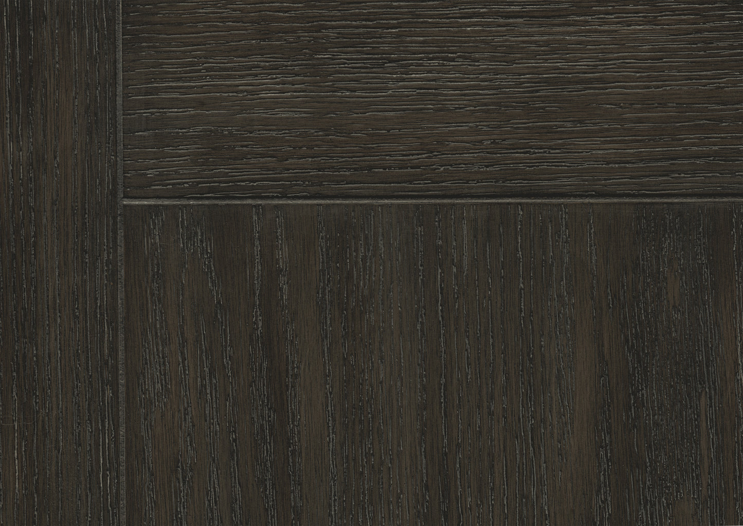 Dark oak wood veneer with prominent grain