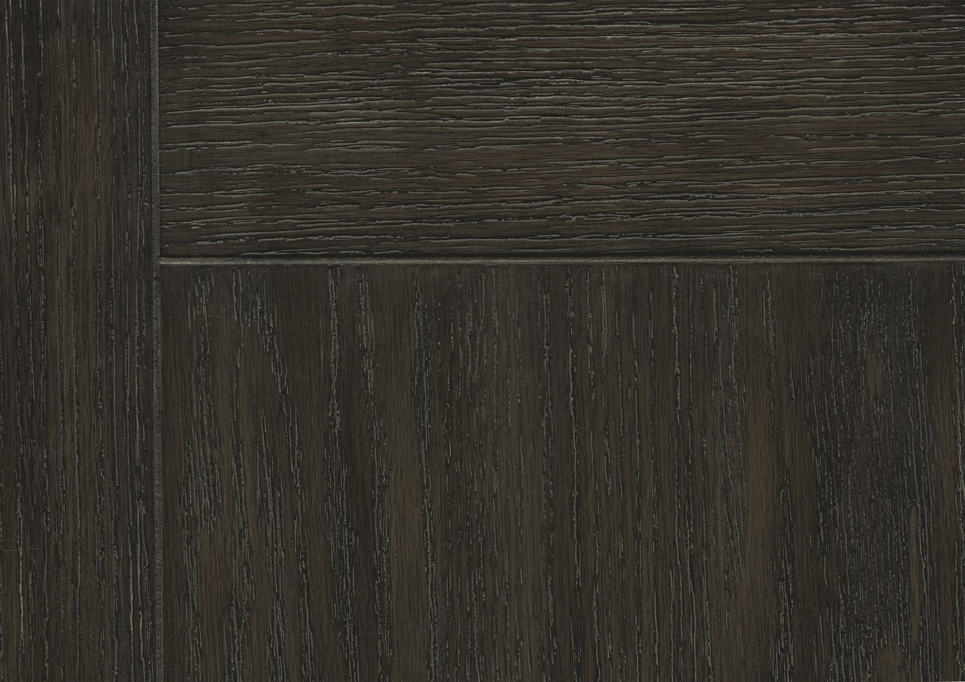 Dark oak wood veneer with prominent grain