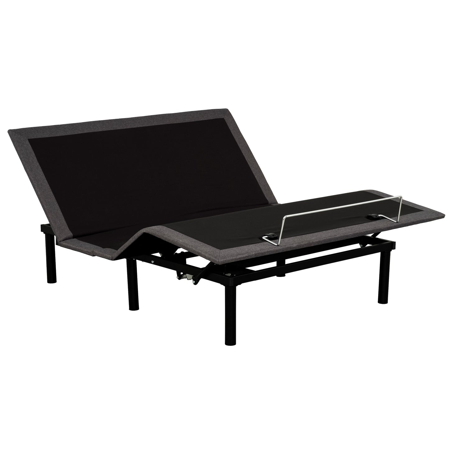 TREATLIFE HOME Adjustable Bed Base with Wired Remote for Twin XL Size, Metal Frame, Modern Design, Black