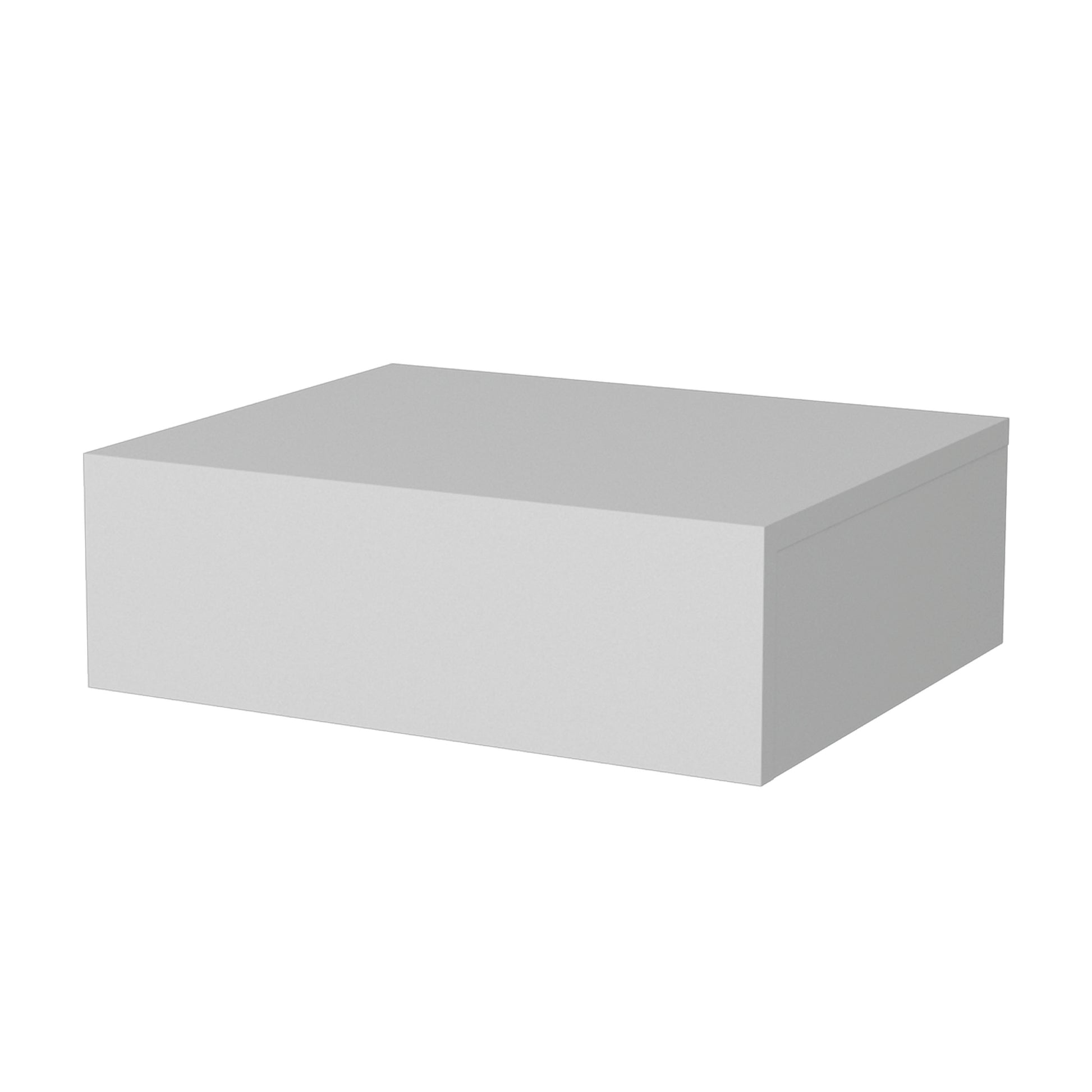Plain white square gift box with lid perfect for packaging small items