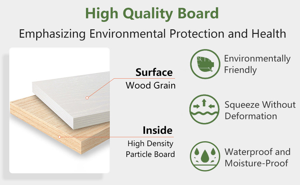 White wood grain surface highdensity particle board for furniture