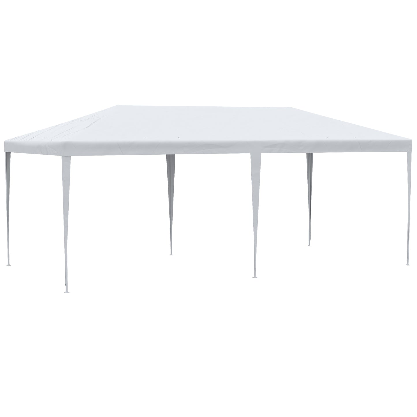 White x ft party tent with steel frame and white canopy