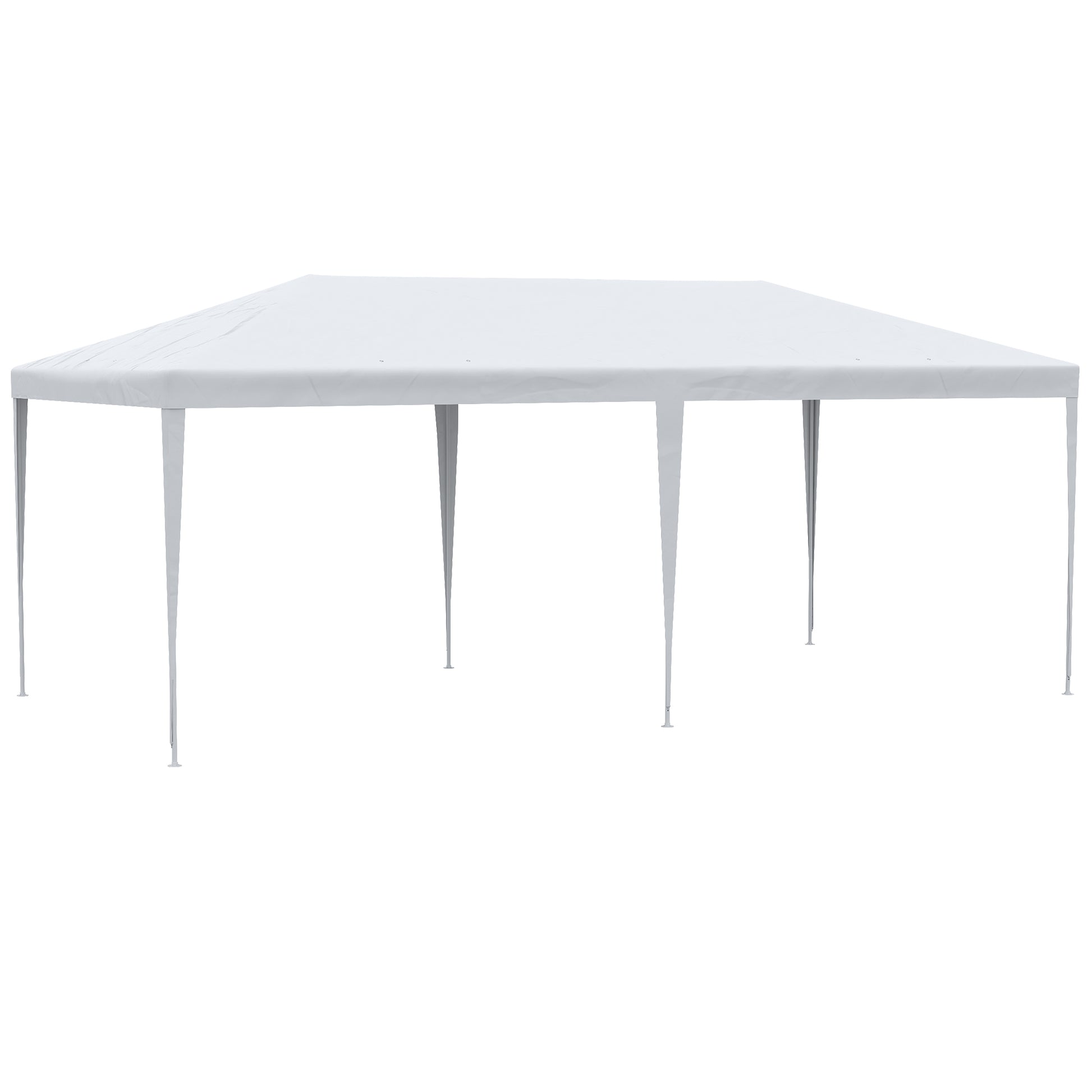 White x ft party tent with steel frame and white canopy