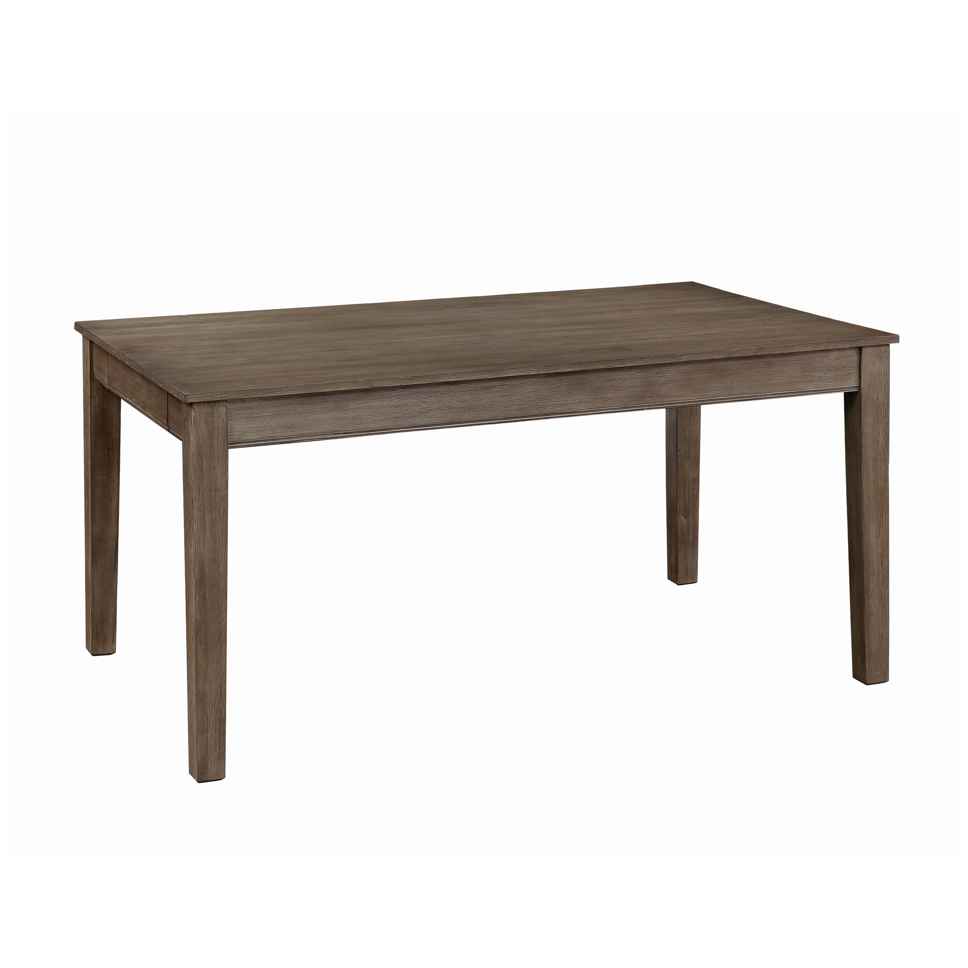 Rustic grey rectangular wood dining table