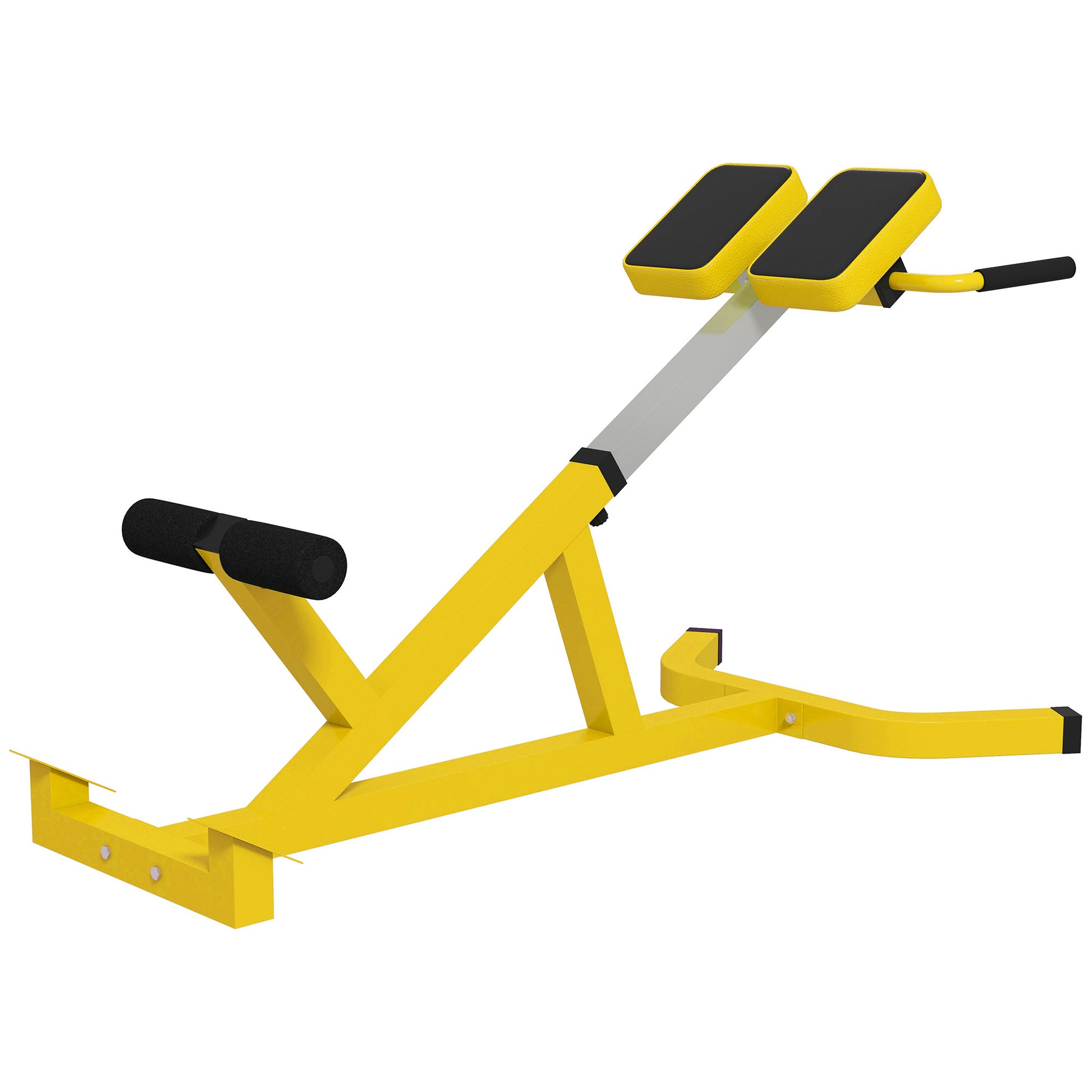 Yellow roman chair for core workouts and back extensions at home or gym