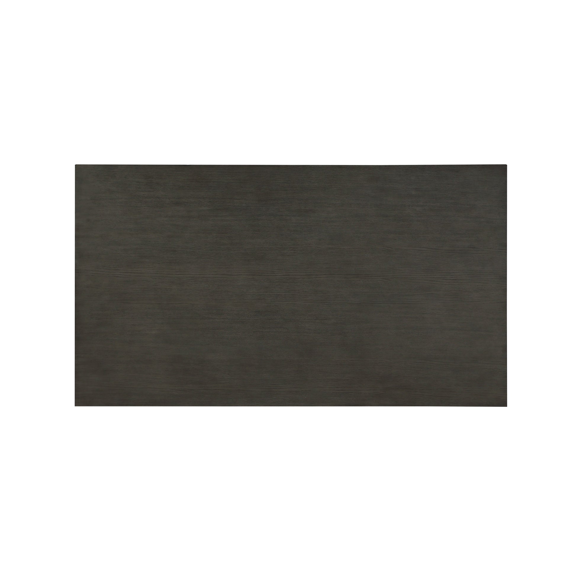 Dark gray wood veneer desk top with subtle grain texture