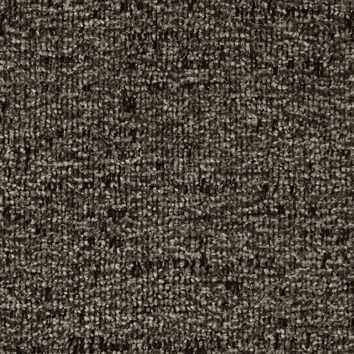 Closeup textured dark gray tweed carpet with flecks of white