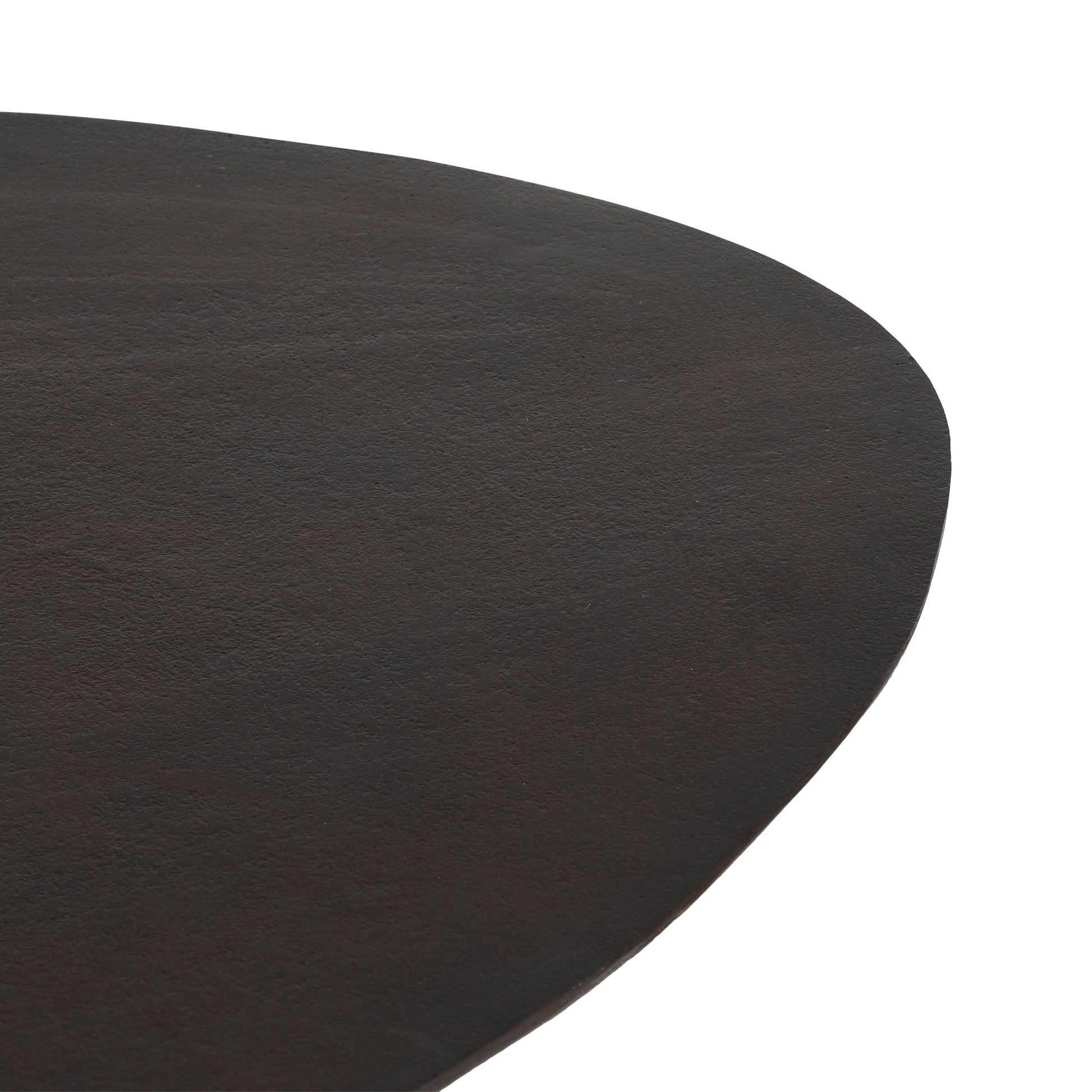 Dark oak veneer table top with subtle texture perfect for modern dining
