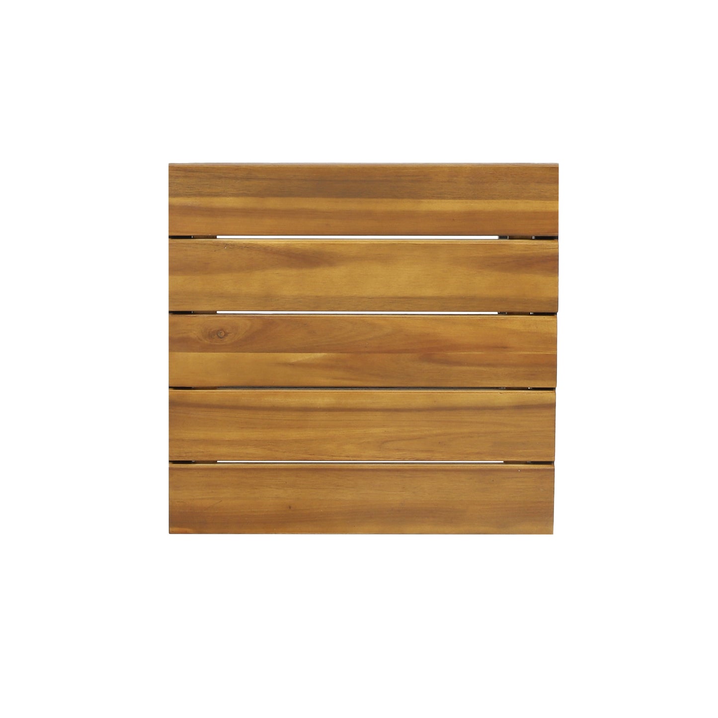 Wooden slatted panel with a natural finish ideal for outdoor furniture projects