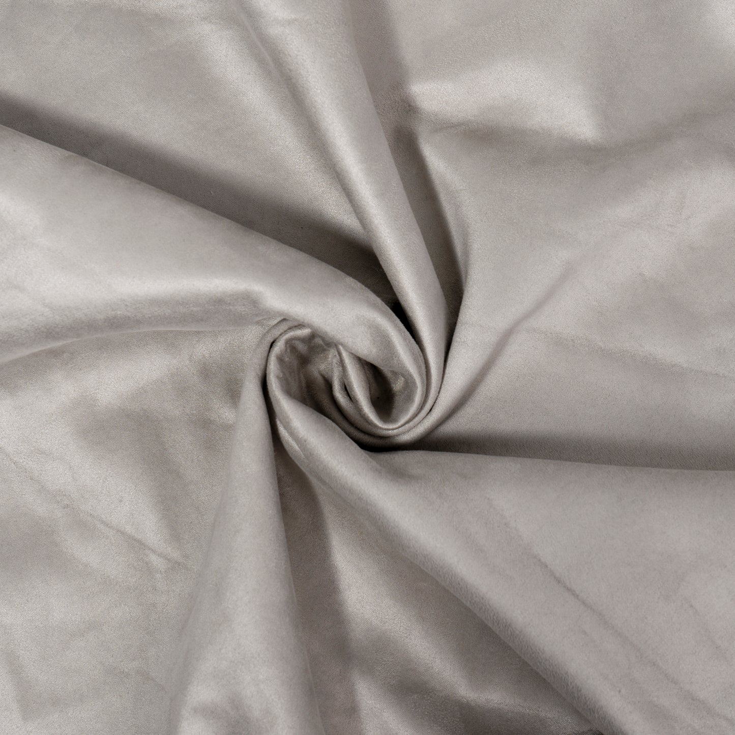 Swirling light grey velvet fabric with a soft sheen perfect for upholstery
