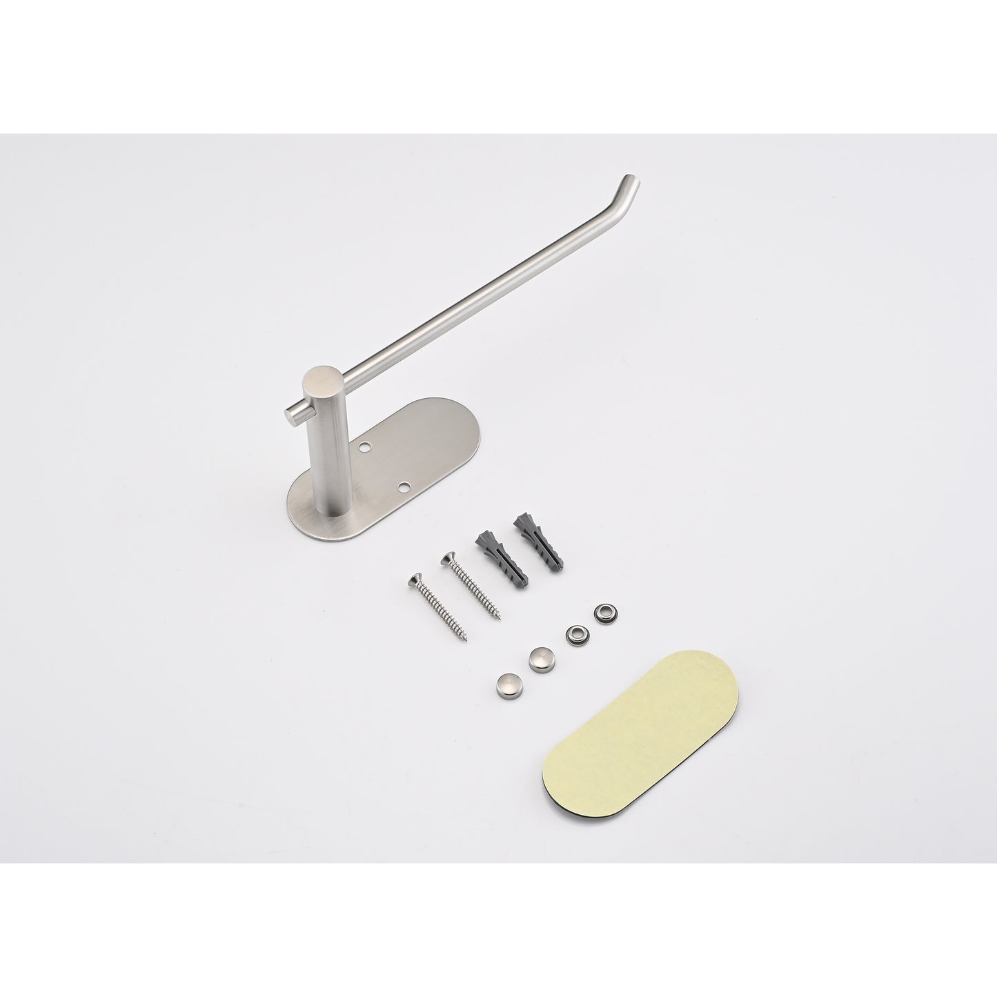 brushed nickel wall mount paper towel holder with included hardware