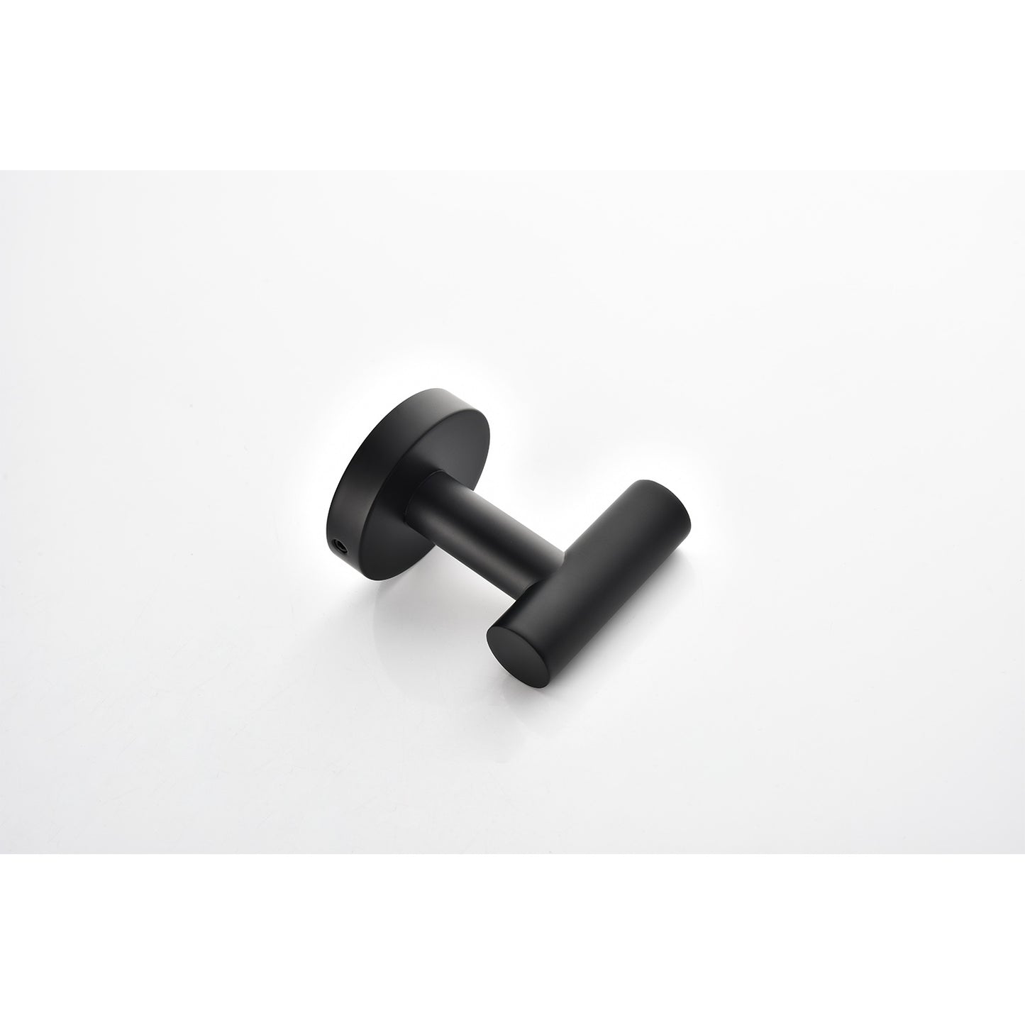 Modern matte black bathroom hook for hanging towels and robes