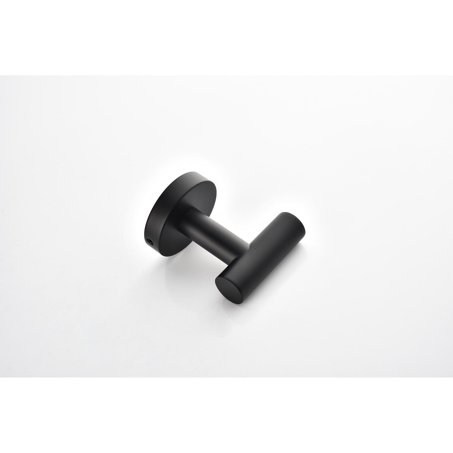 Modern matte black bathroom hook for hanging towels and robes