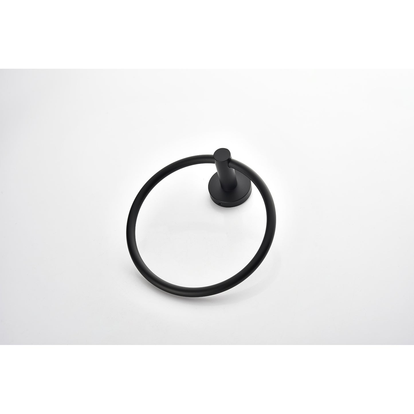 Sleek black modern towel ring a minimalist bathroom hardware essential