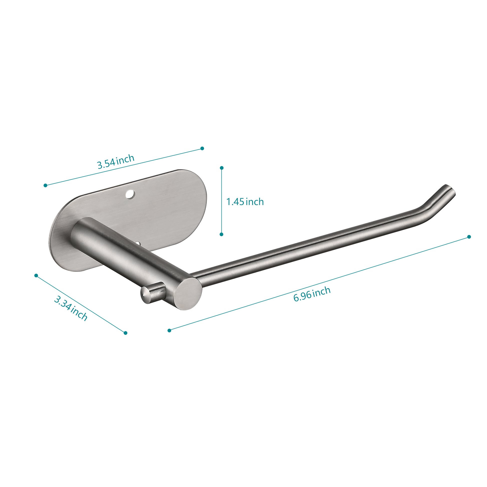 Sleek brushed nickel wallmounted toilet paper holder modern design for any bathroom decor