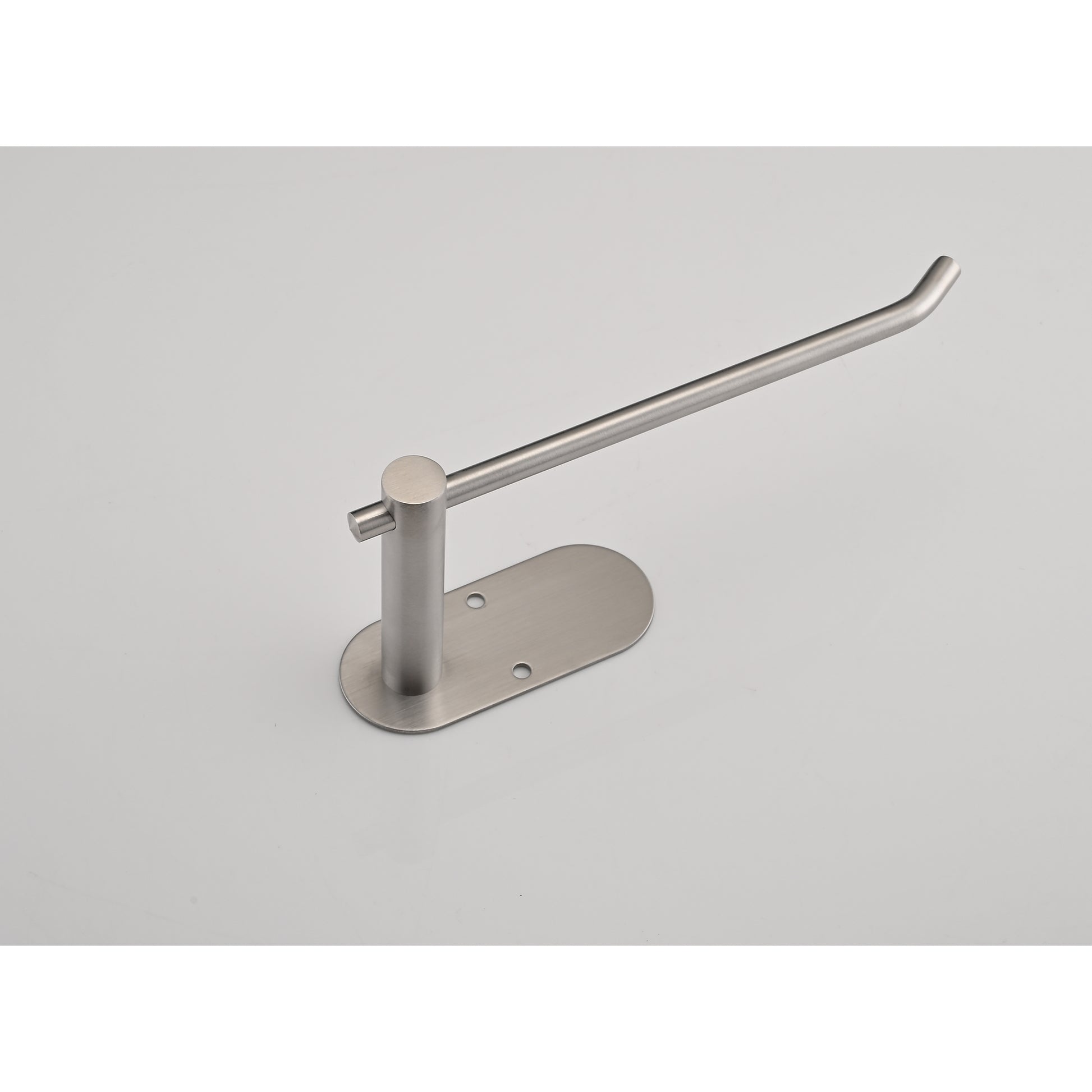 Brushed stainless steel wallmounted paper towel holder with a sleek modern design for kitchens and bathrooms