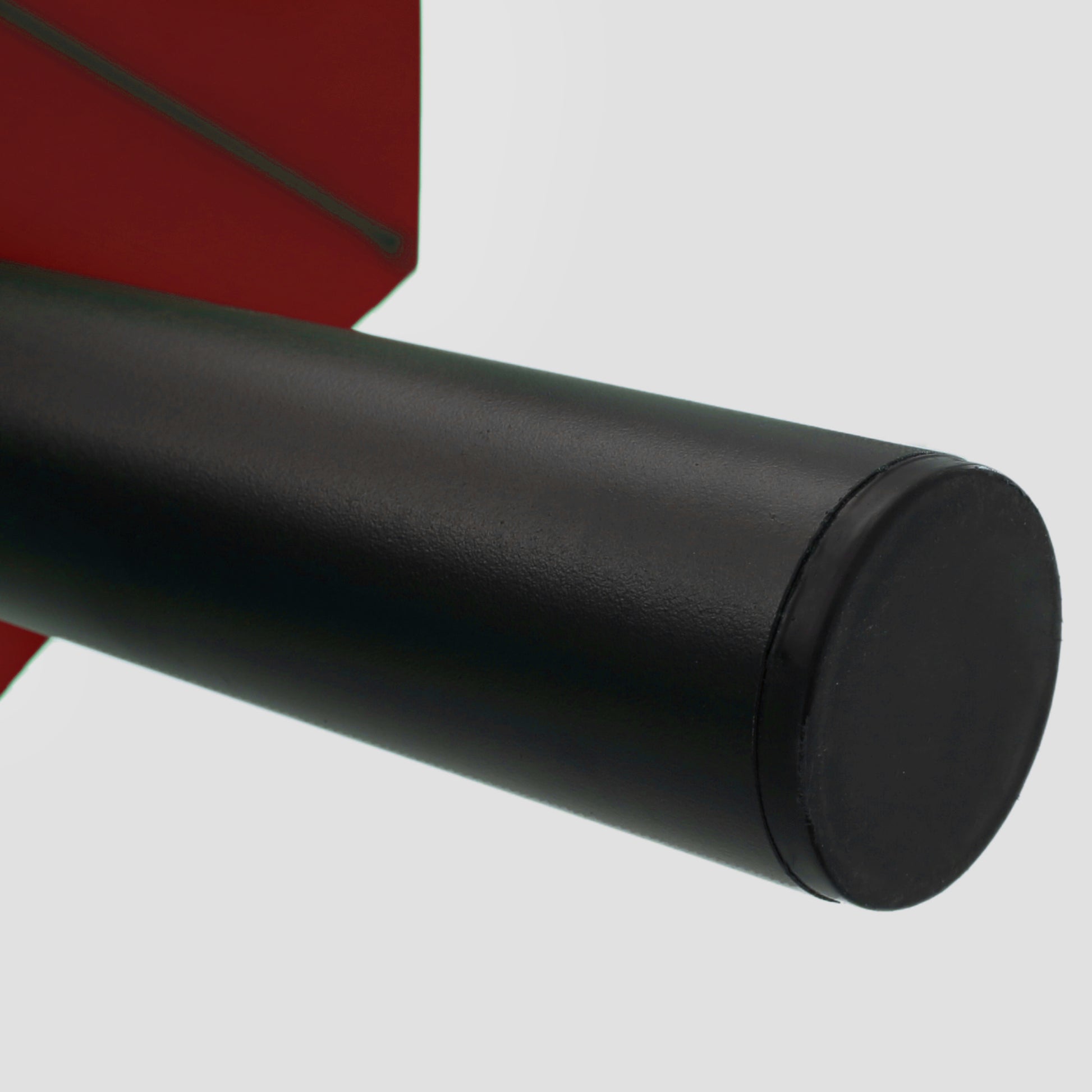 Black matte metal door handle cylindrical design modern style
