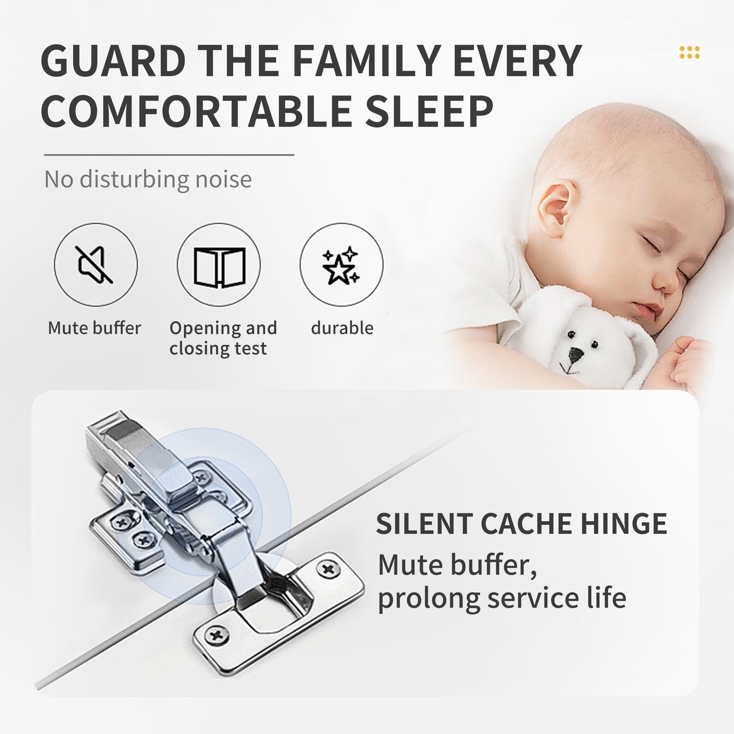 Silent cabinet hinge with softclose mechanism for quiet operation