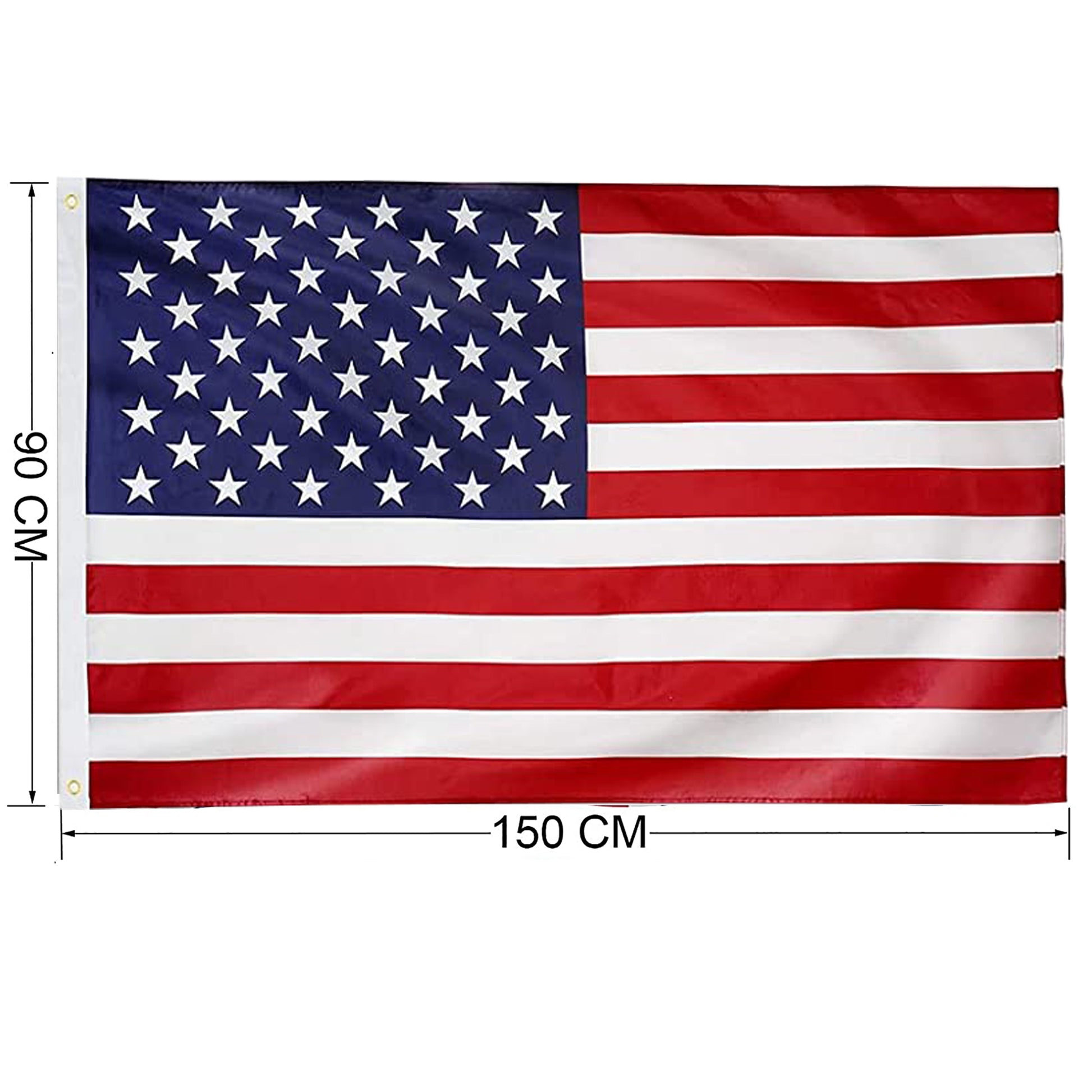 Durable American flag with classic stars and stripes design xcm size