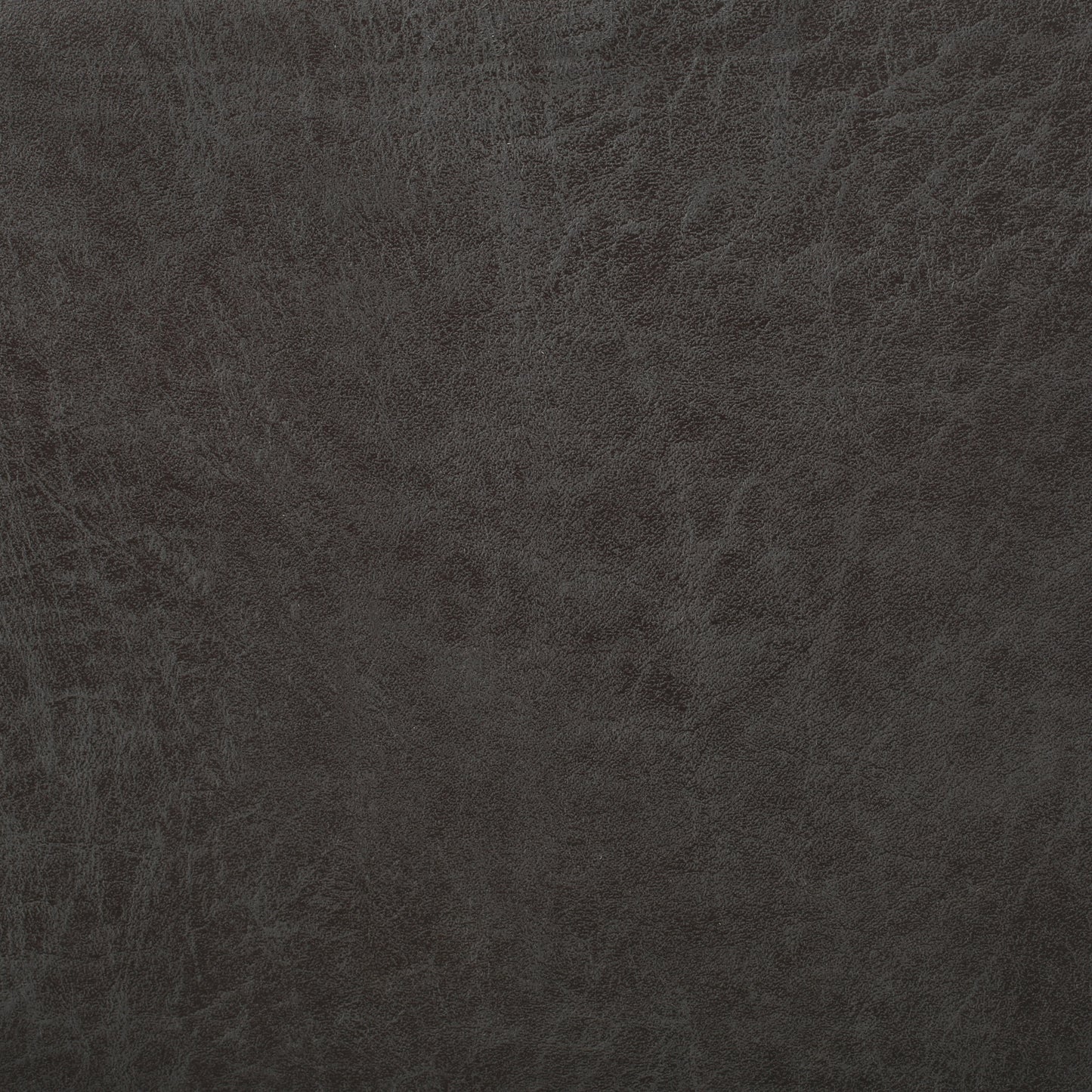Dark grey faux leather texture with a subtle grain detail for upholstery or accessories