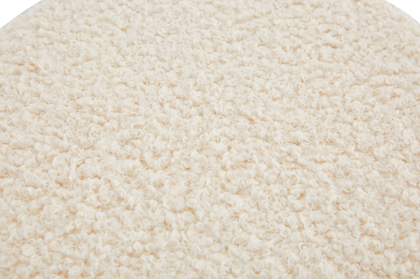 Textured cream boucle fabric closeup ideal for upholstery